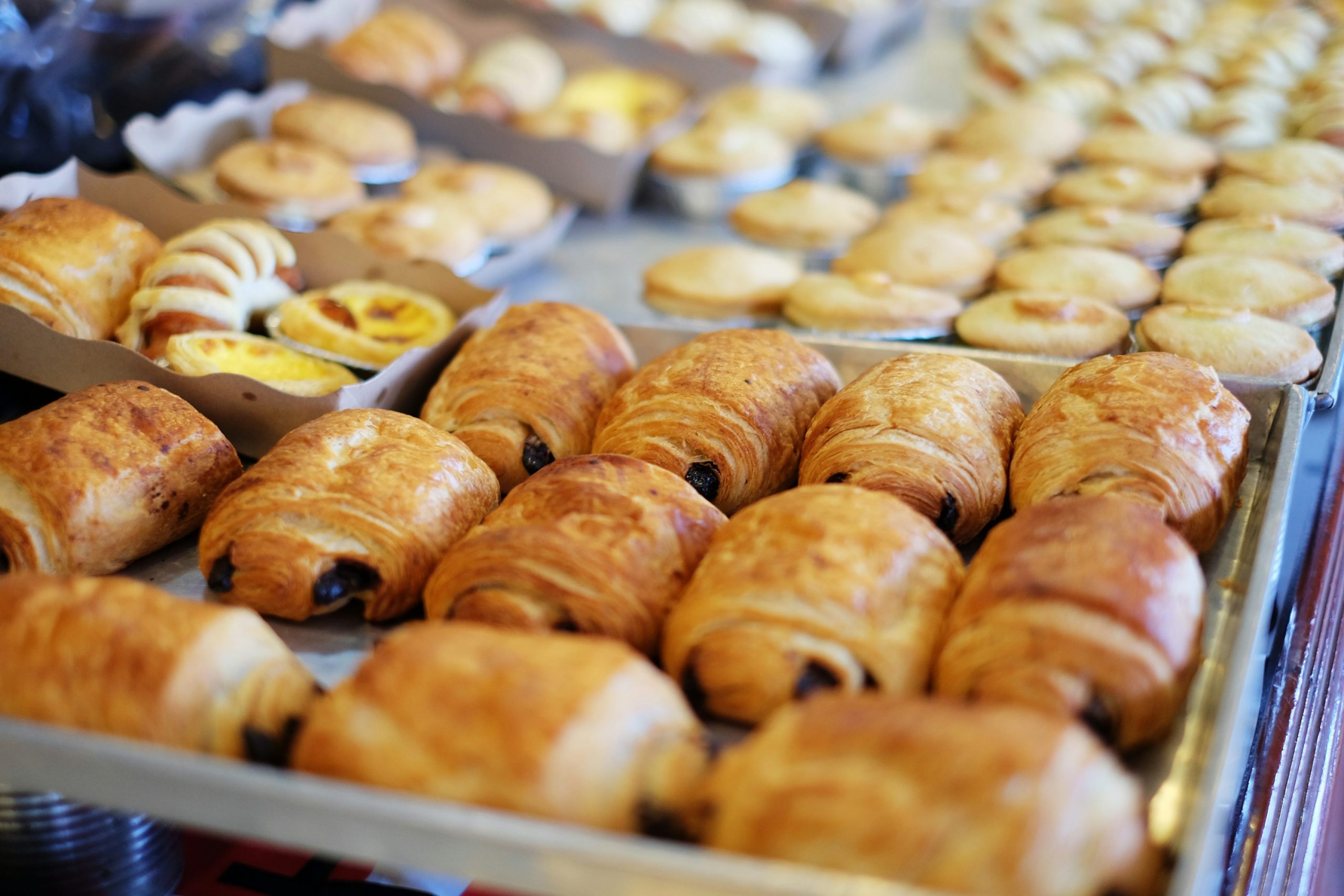 Fresh pastries at Bean And Brew coffee shop Galway